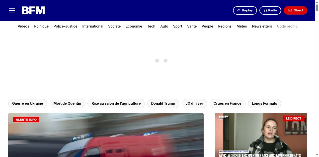 Preview of bfmtv.com