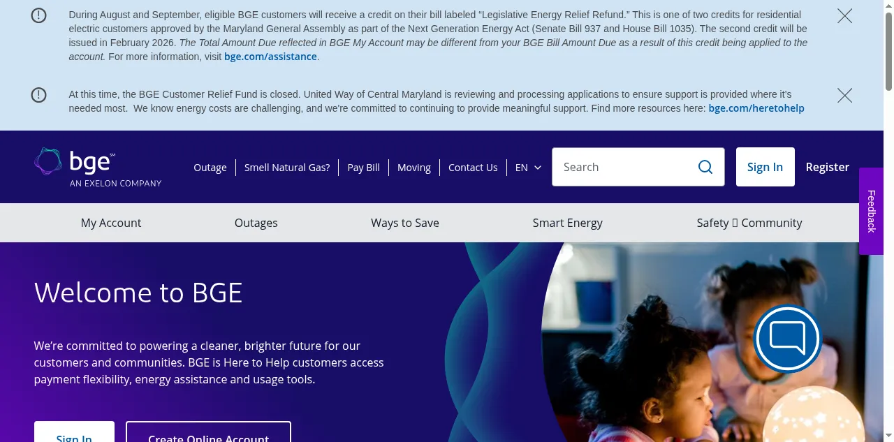 Preview of bge.com