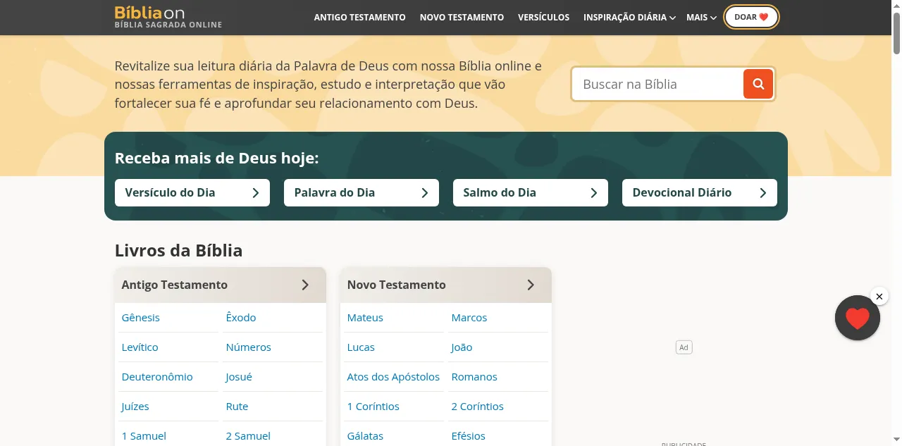 Preview of bibliaon.com