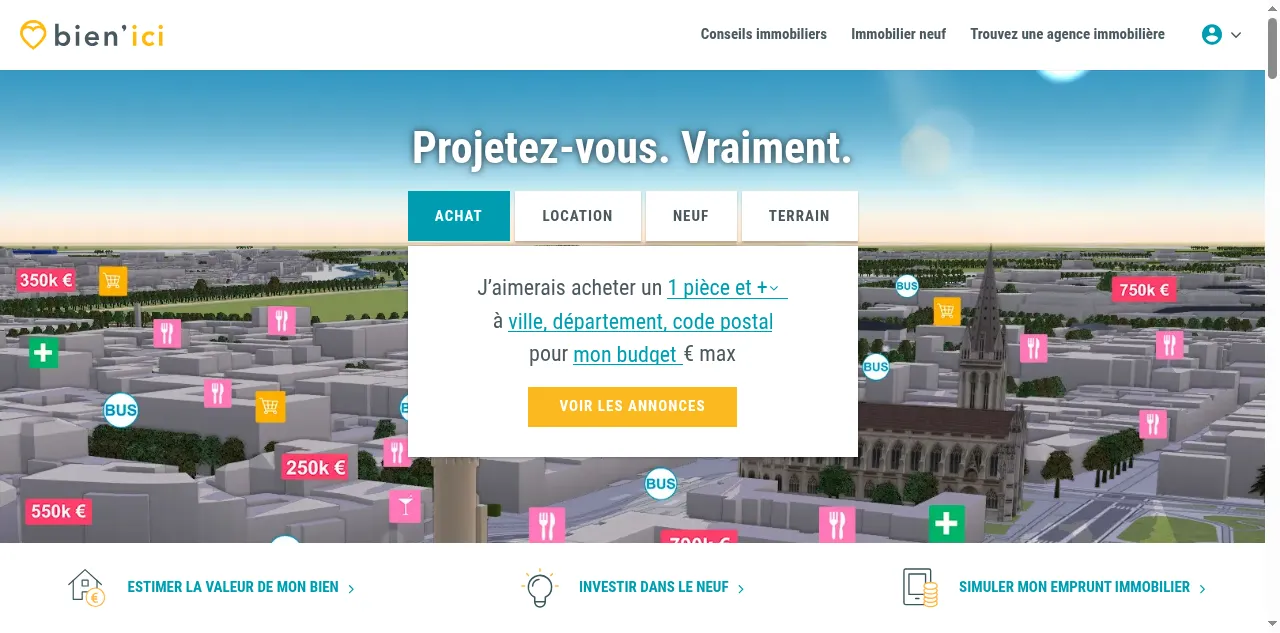 Preview of bienici.com
