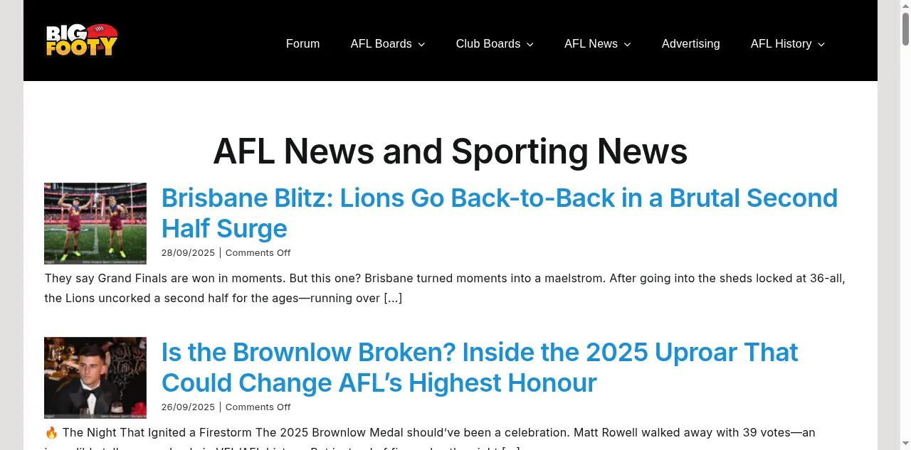 Preview of bigfooty.com