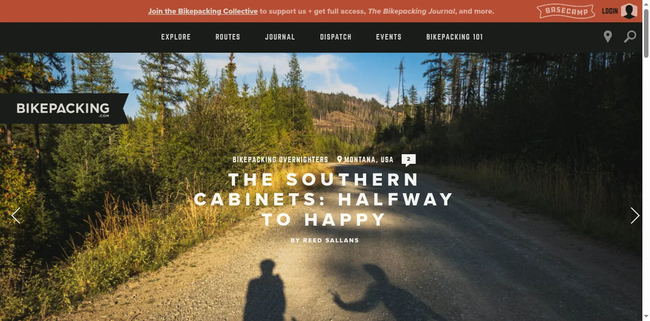 Preview of bikepacking.com