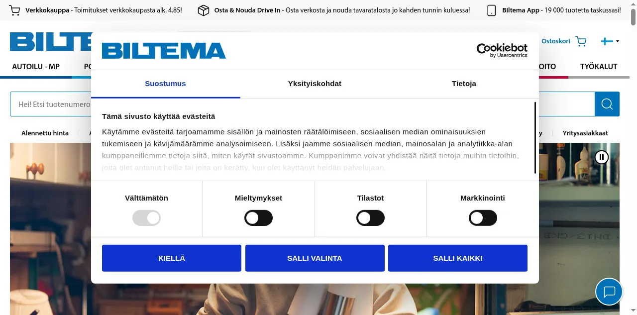 Preview of biltema.fi