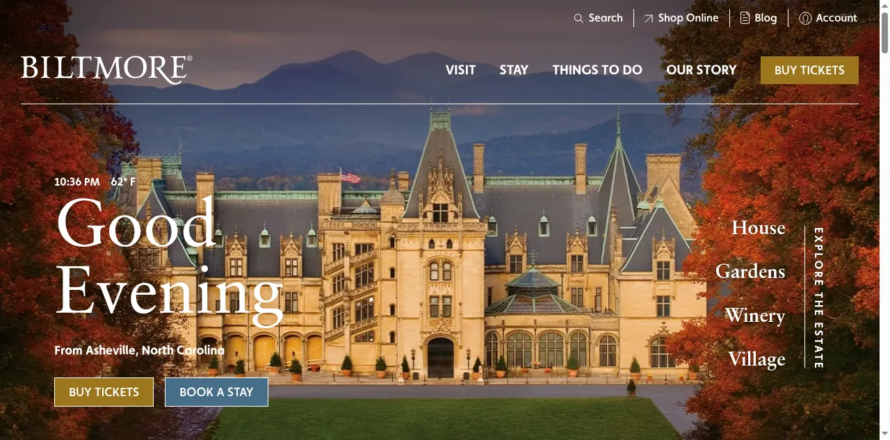 Preview of biltmore.com