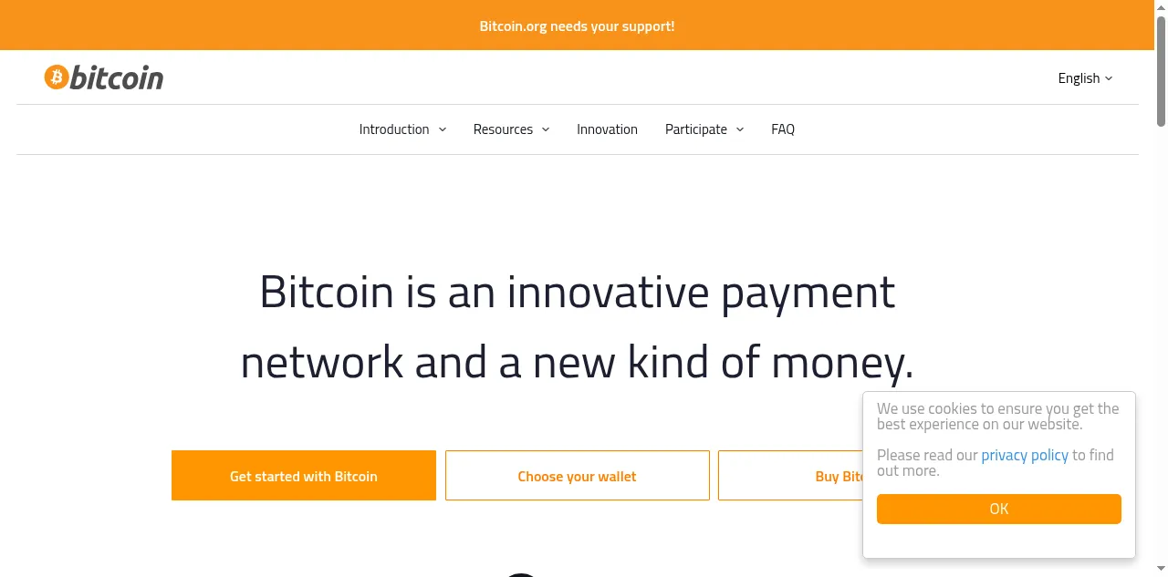 Preview of bitcoin.org