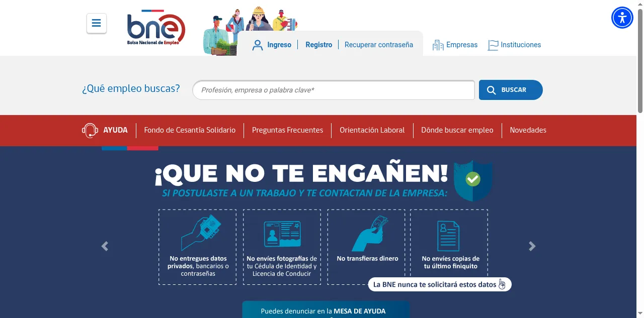 Preview of bne.cl