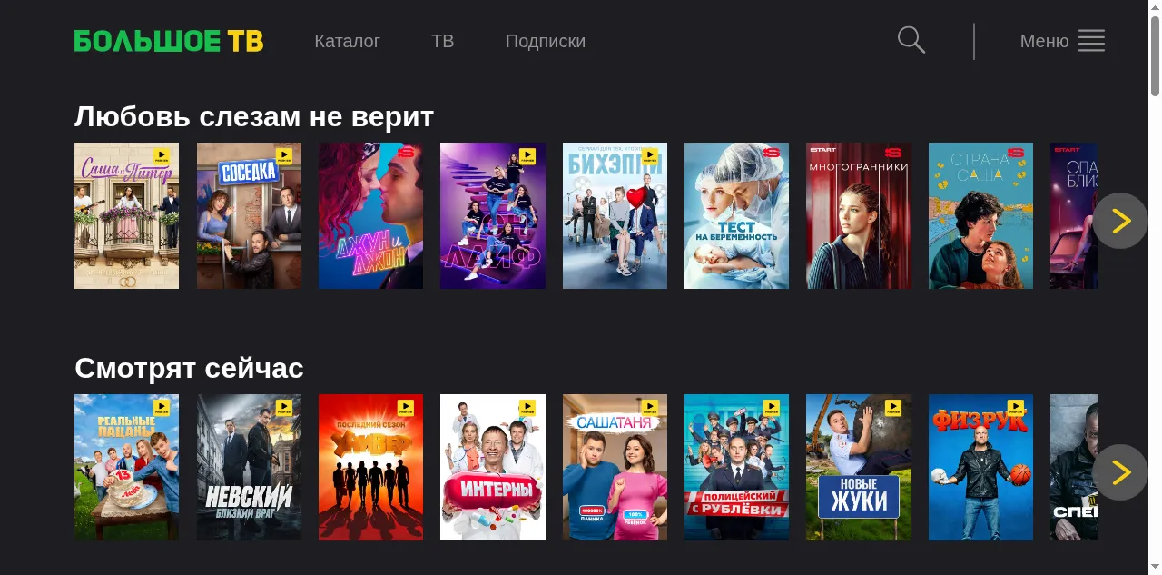 Preview of bolshoe.tv