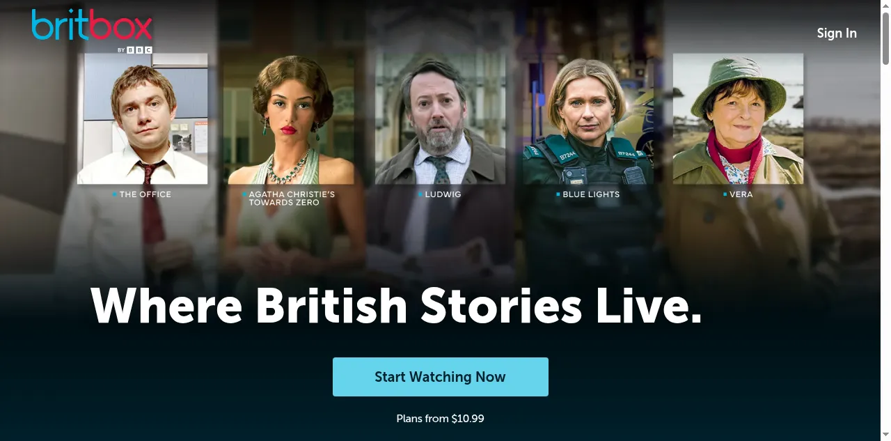 Preview of britbox.com