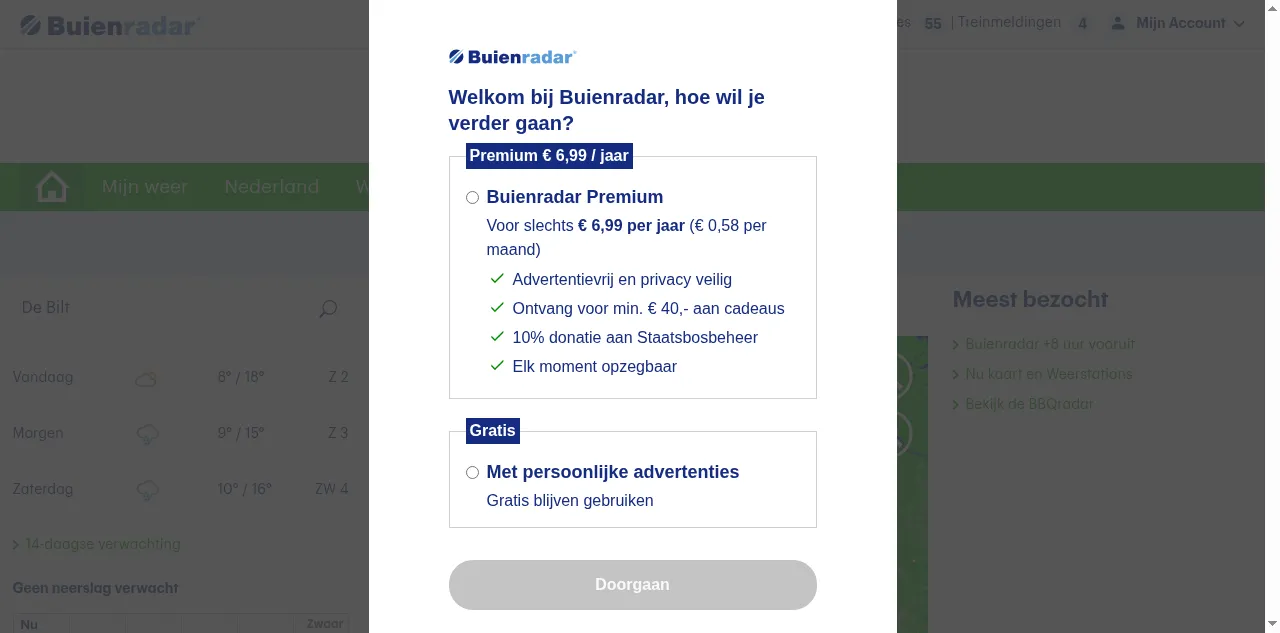 Preview of buienradar.nl