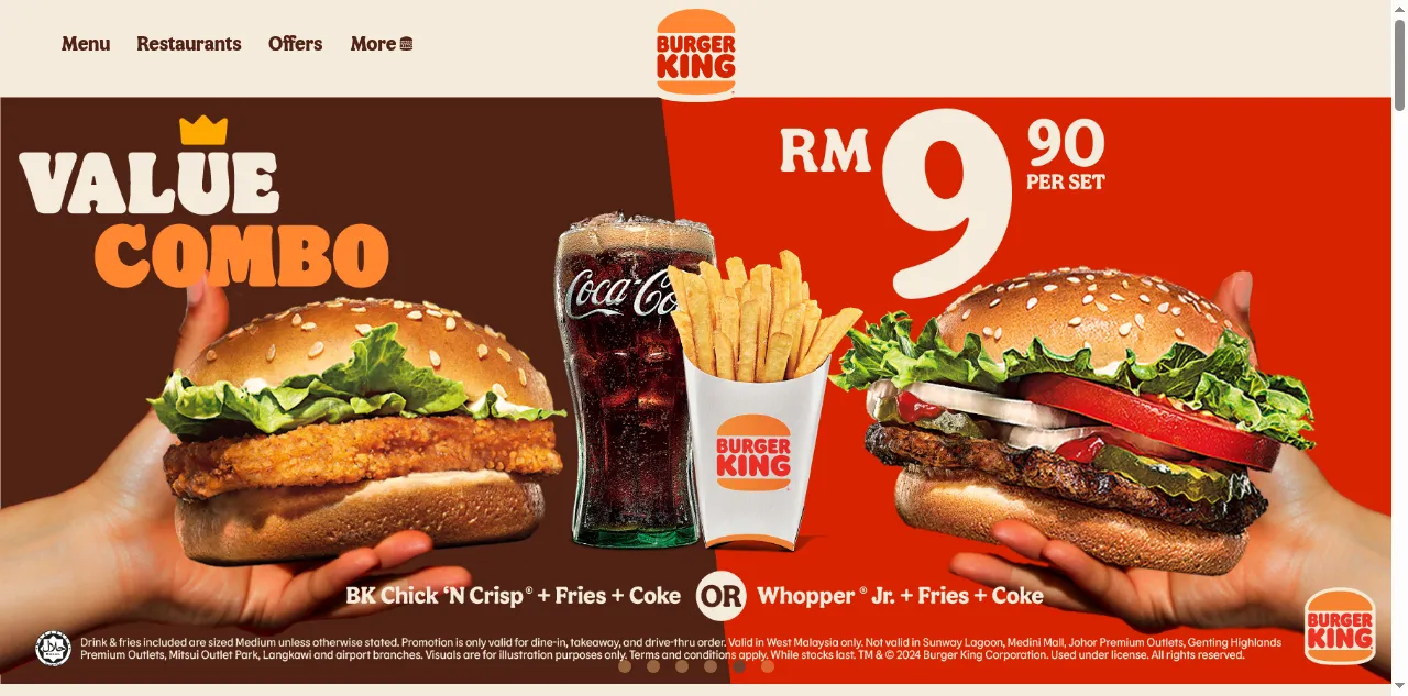 Preview of burgerking.com.my