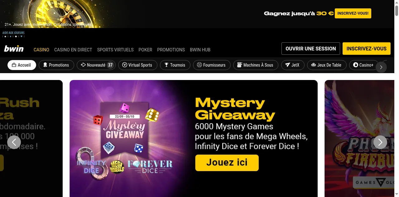 Preview of bwincasino.be