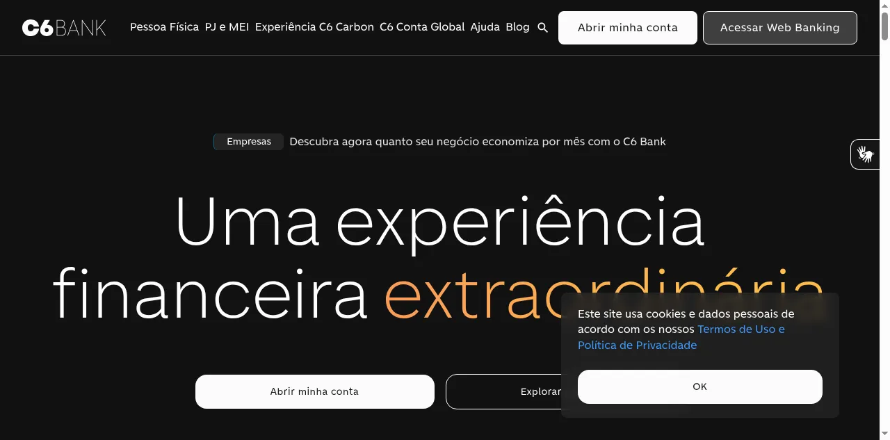 Preview of c6bank.com.br