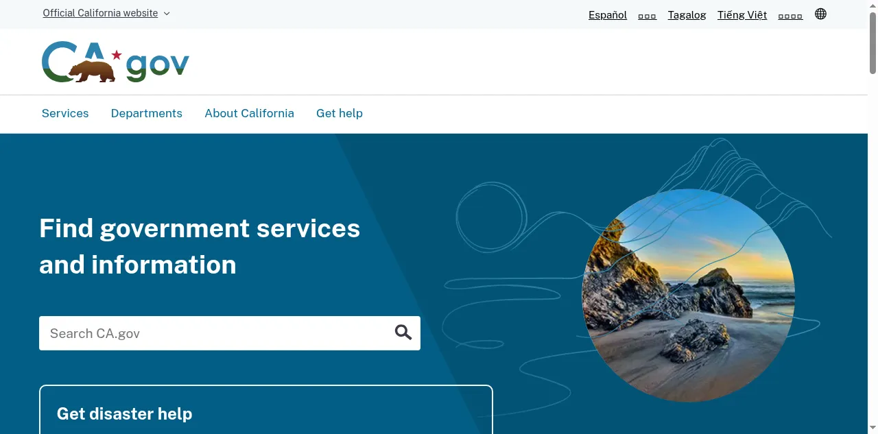 Preview of ca.gov