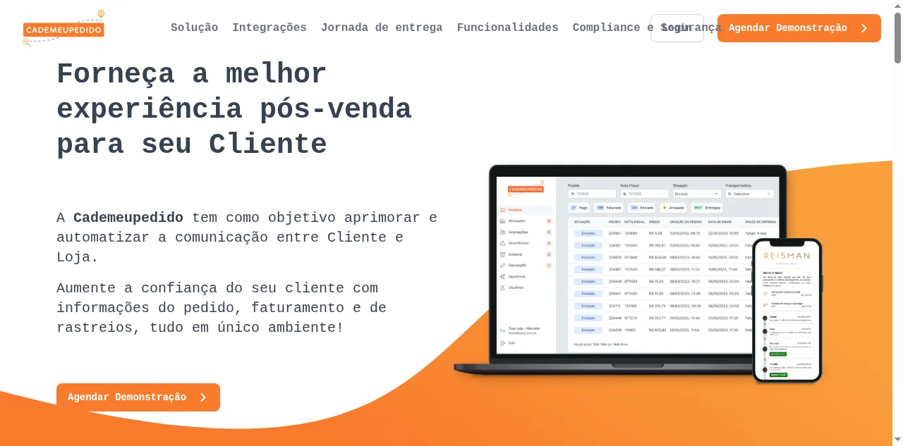 Preview of cademeupedido.com.br