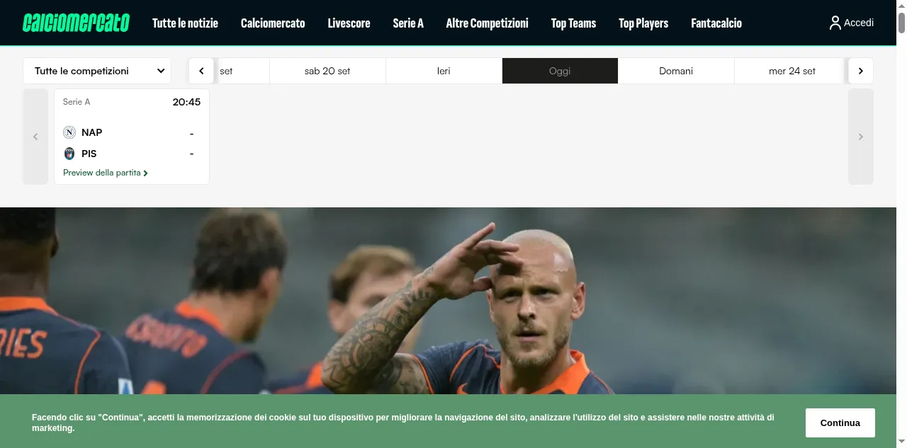 Preview of calciomercato.com