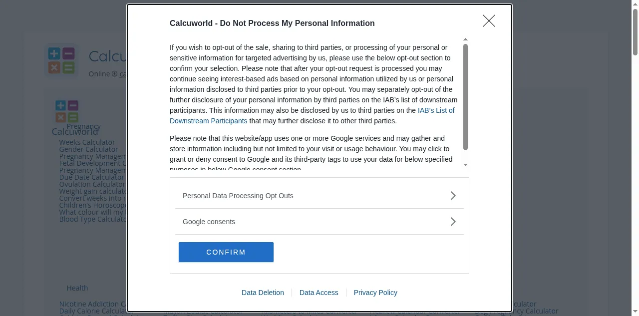Preview of calcuworld.com