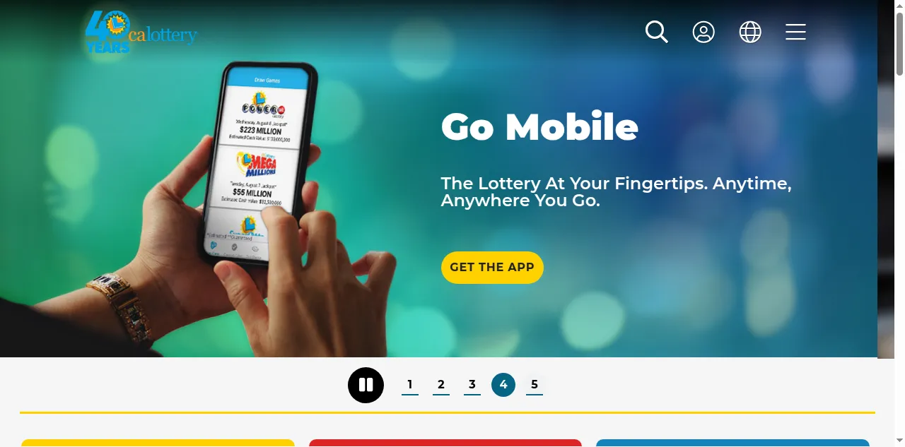 Preview of calottery.com