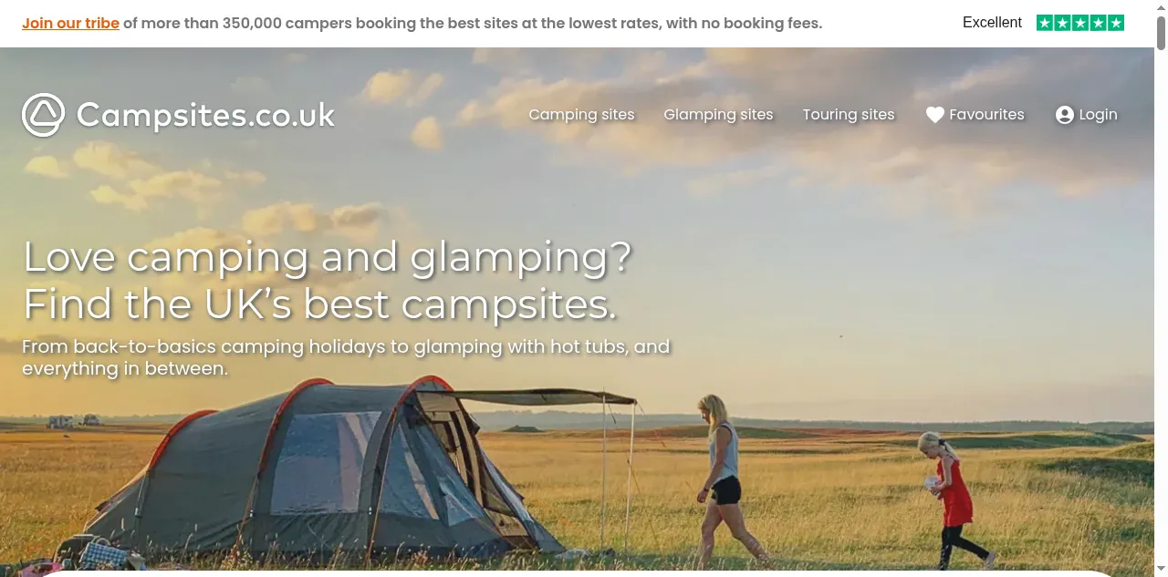 Preview of campsites.co.uk