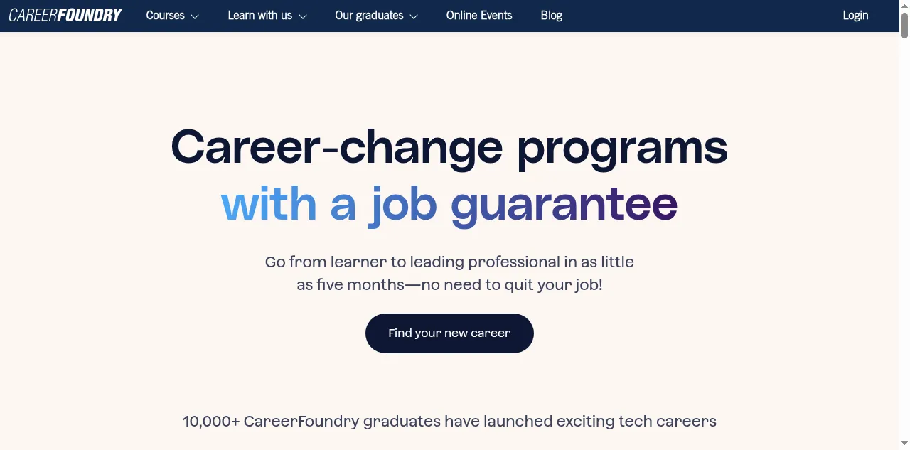 Preview of careerfoundry.com