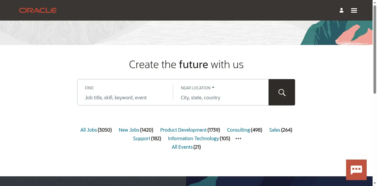 Preview of careers.oracle.com