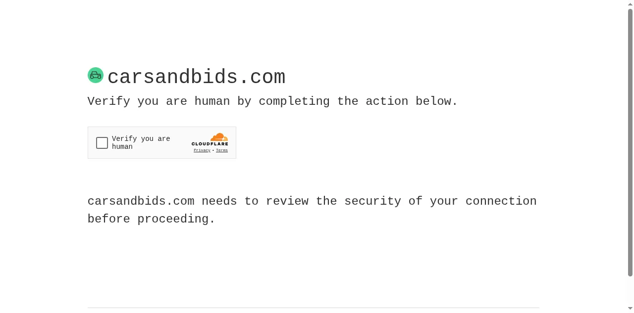 Preview of carsandbids.com