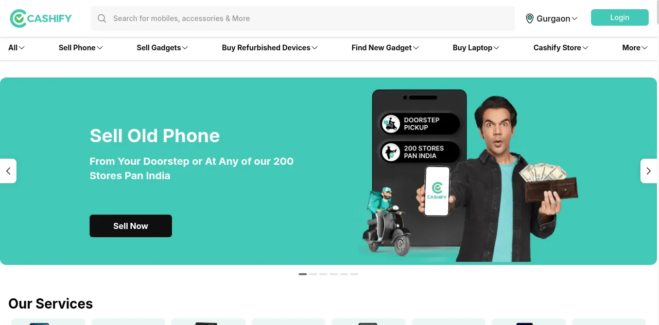 Preview of cashify.in