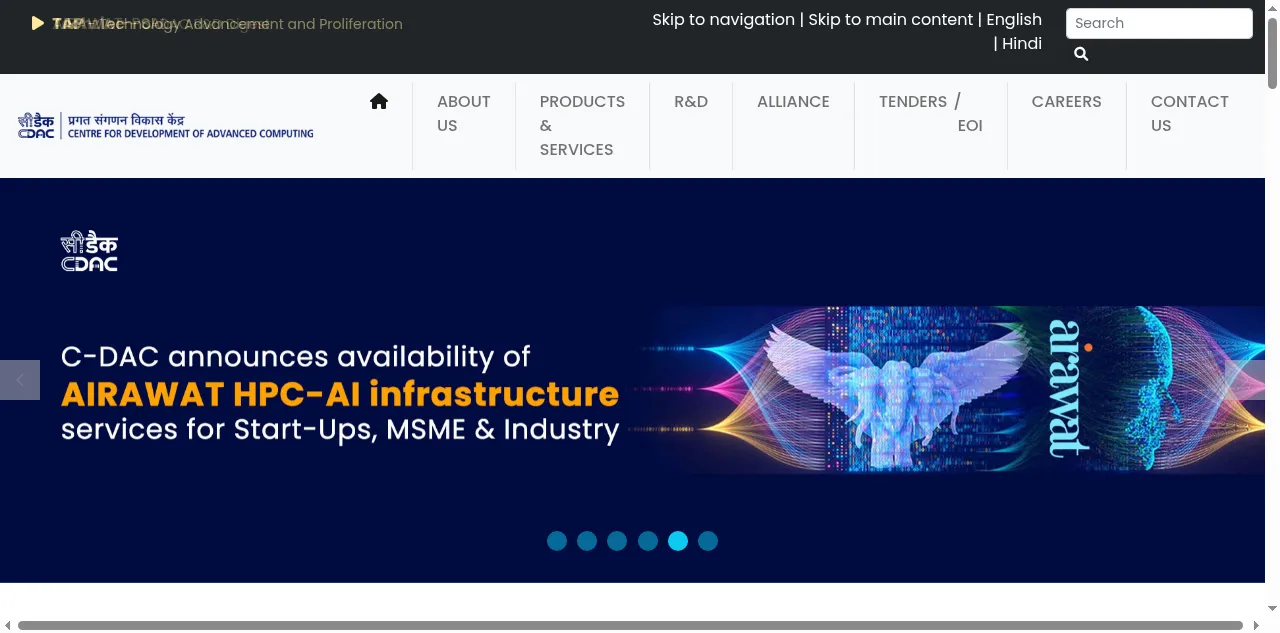 Preview of cdac.in