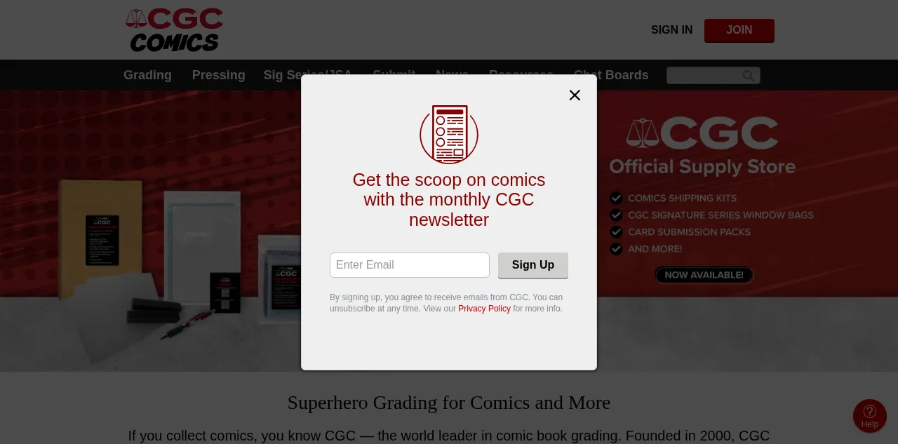 Preview of cgccomics.com