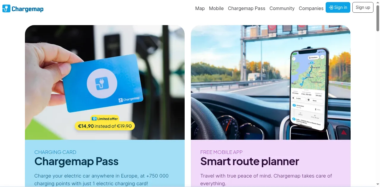 Preview of chargemap.com