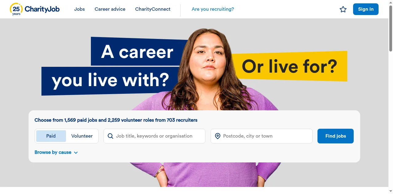 Preview of charityjob.co.uk