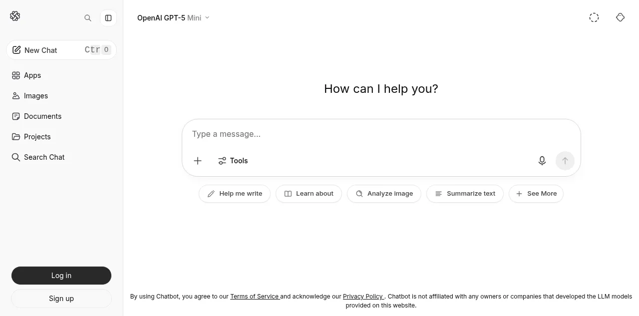 Preview of chatbot.app