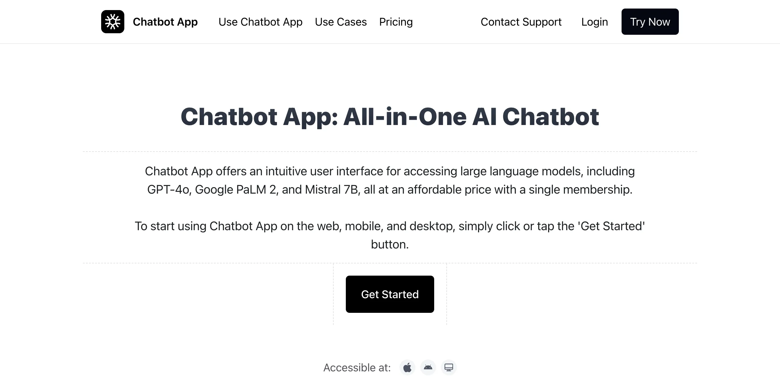 Preview of chatbotapp.ai