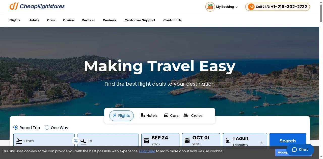 Preview of cheapflightsfares.com
