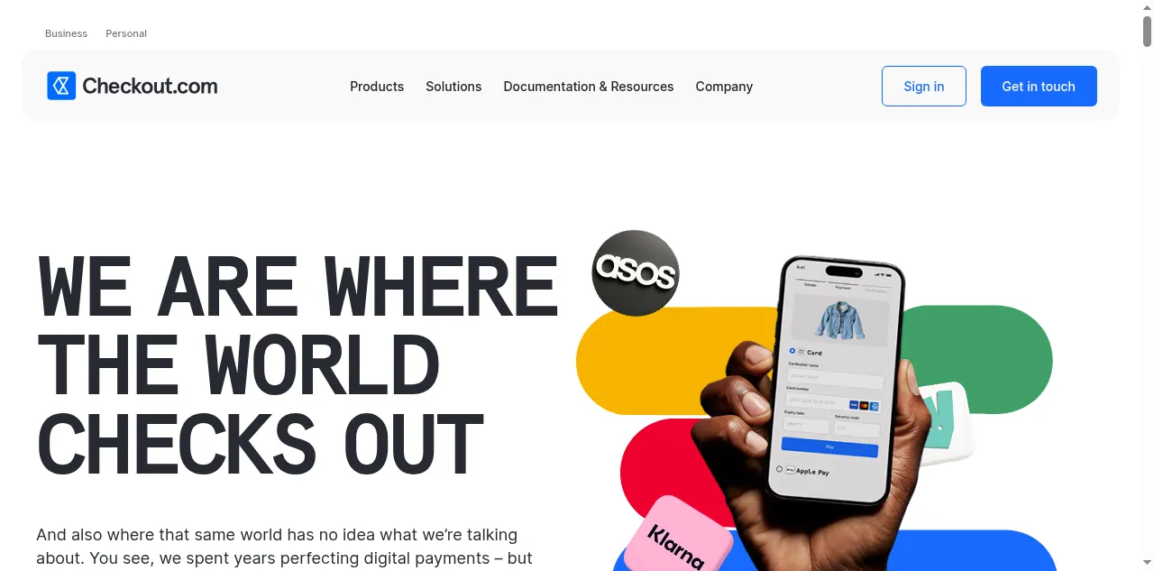 Preview of checkout.com