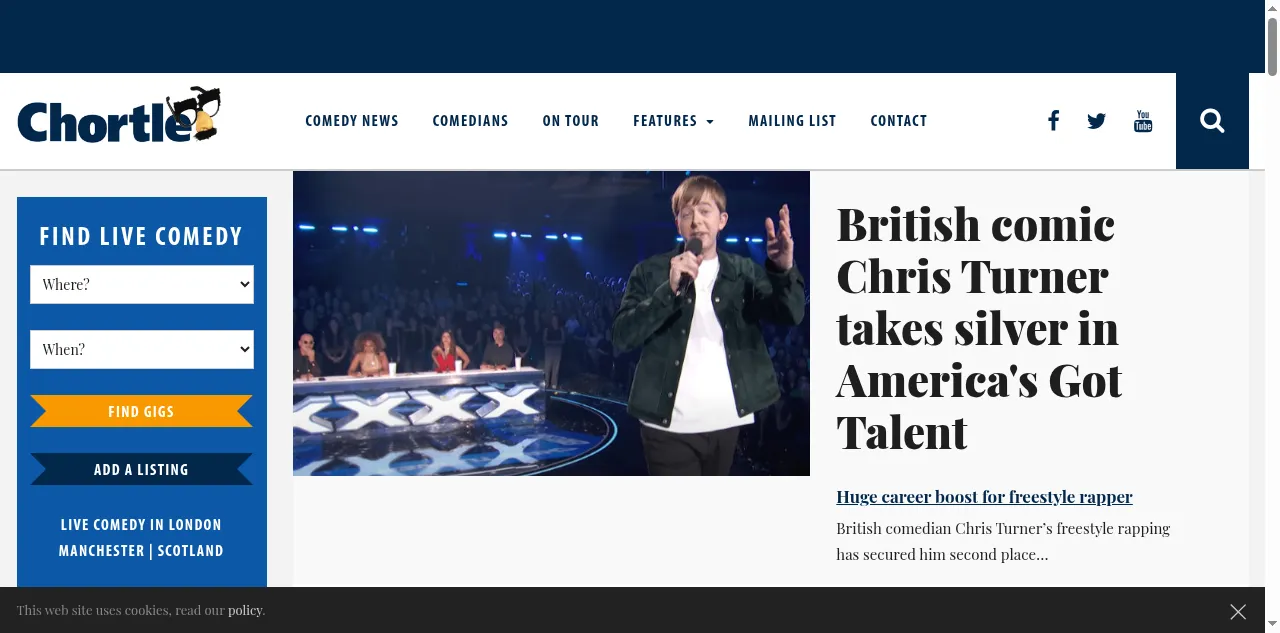 Preview of chortle.co.uk