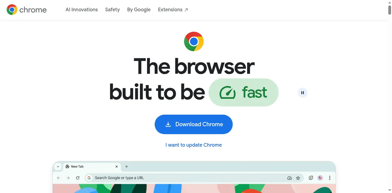 Preview of chrome.com