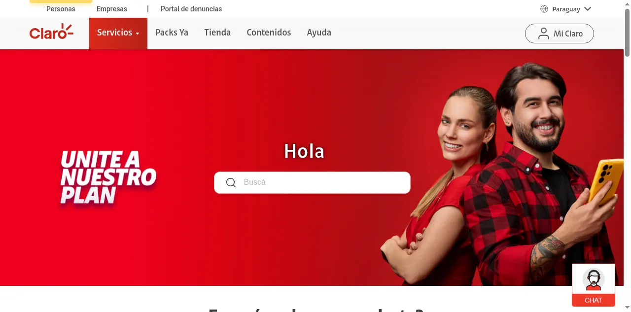 Preview of claro.com.py