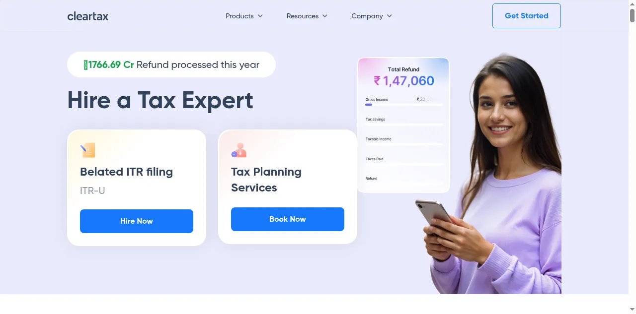 Preview of cleartax.in