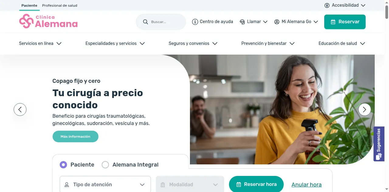 Preview of clinicaalemana.cl