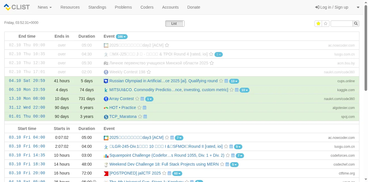 Preview of clist.by