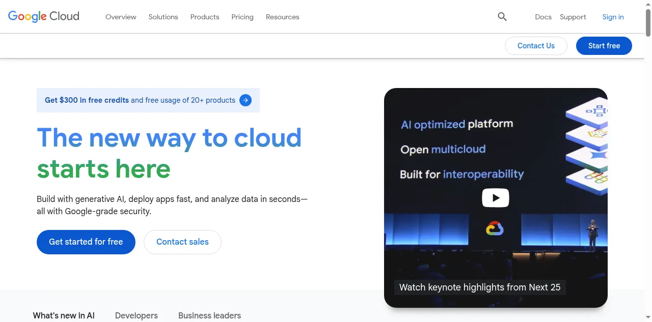 Preview of cloud.google.com