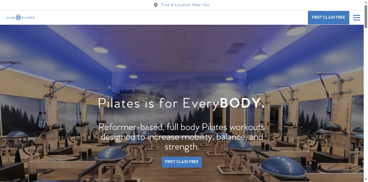 Preview of clubpilates.com
