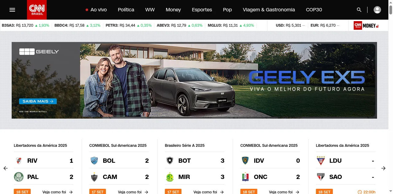 Preview of cnnbrasil.com.br