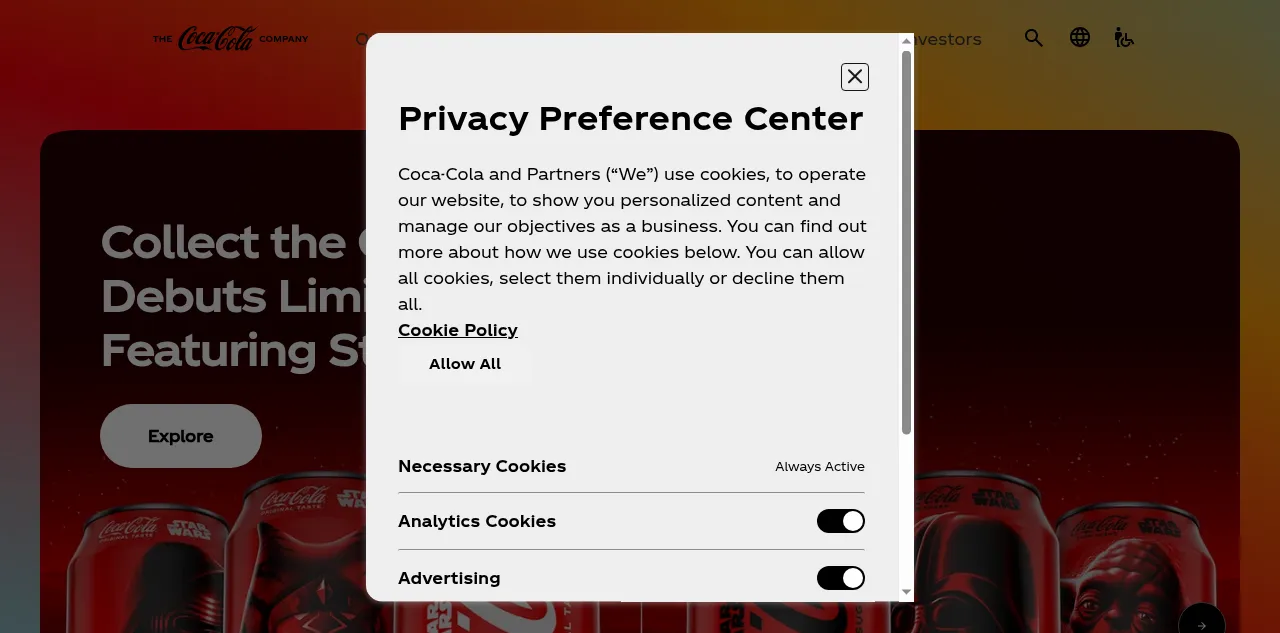 Preview of coca-colacompany.com