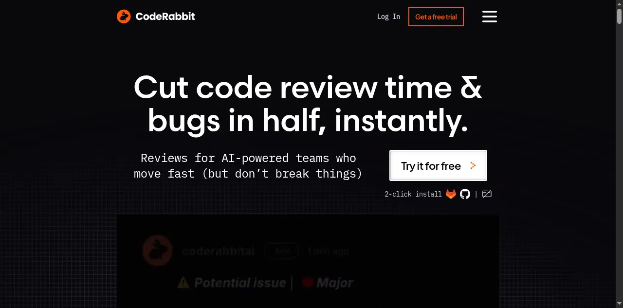 Preview of coderabbit.ai