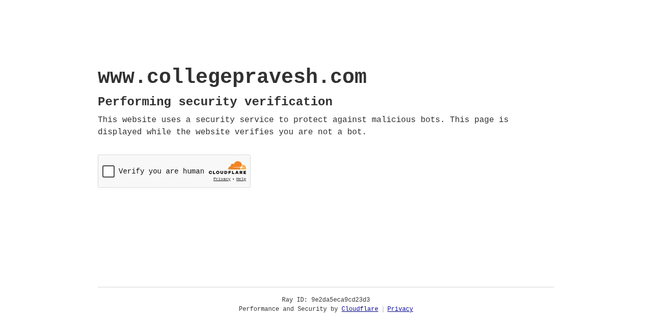 Preview of collegepravesh.com