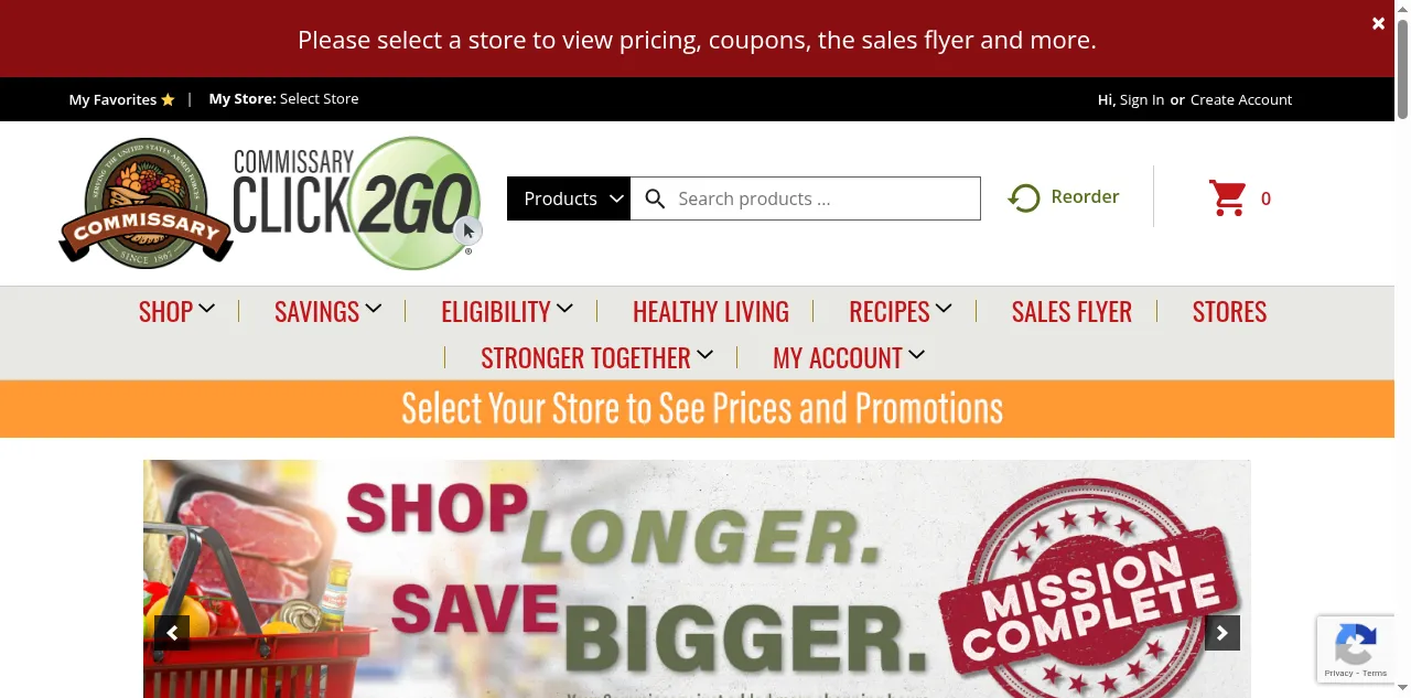 Preview of commissaries.com