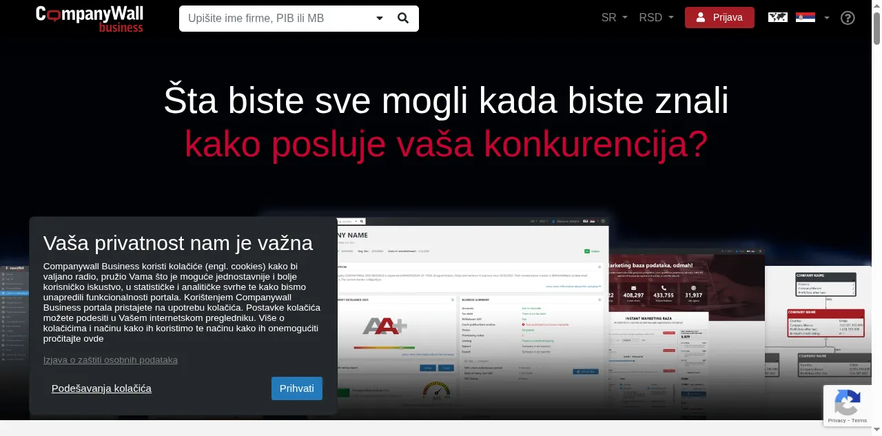 Preview of companywall.rs