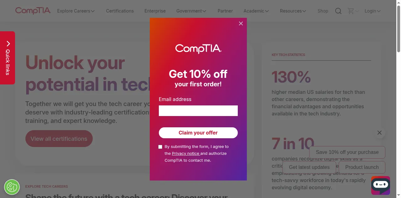 Preview of comptia.org