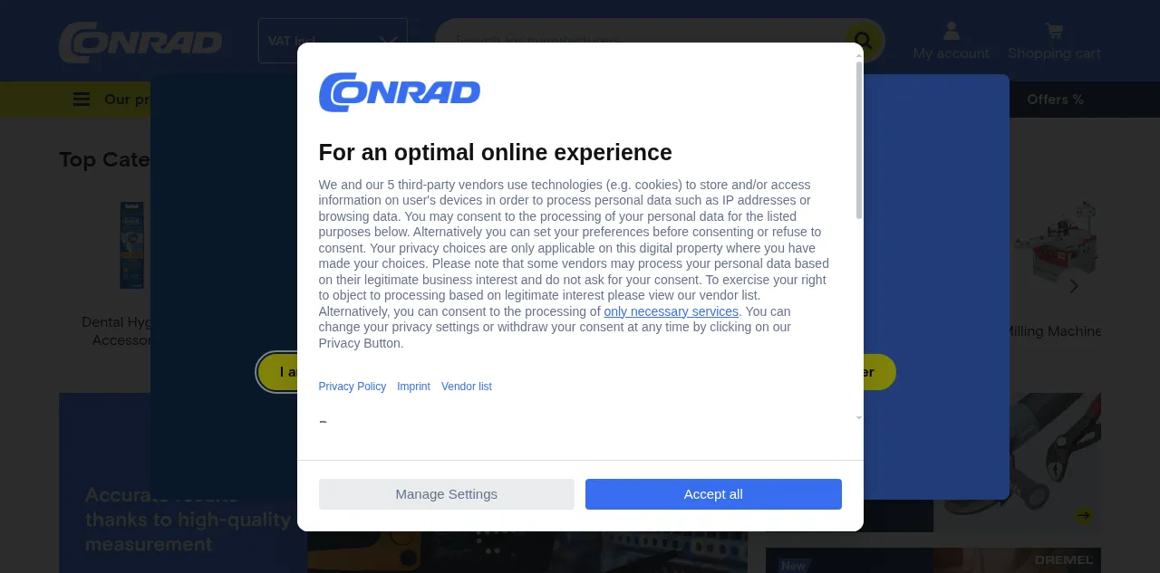 Preview of conrad.com